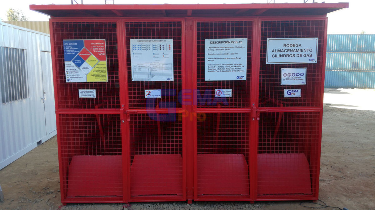 Bodega para Cilindros de Gas BCG12 - Gemapro.cl | Gemapro.cl