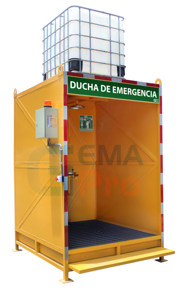 ducha de emergencia con cabina gemapro