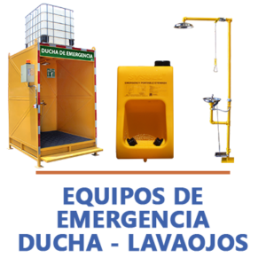 equipos de emergencia duchas lavaojos