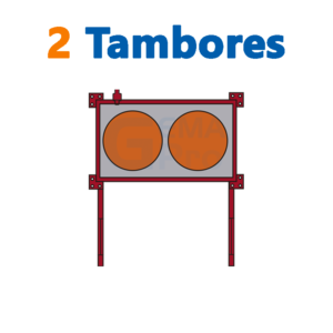 bodega de residuos y sustancias peligrosas Gemapro 2 tambores