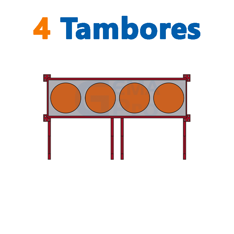 4 TAMBORES LINEALES