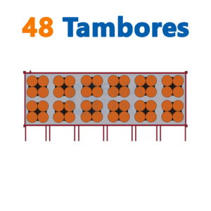 bodega de residuos y sustancias peligrosas Gemapro 48 tambores