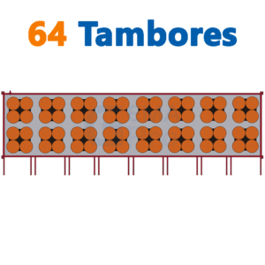 bodega de residuos y sustancias peligrosas Gemapro 64 tambores