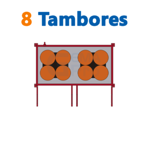 bodega de residuos y sustancias peligrosas Gemapro 8 tambores