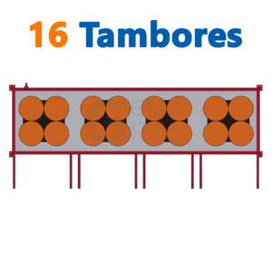 bodega de residuos y sustancias peligrosas Gemapro 16 tambores