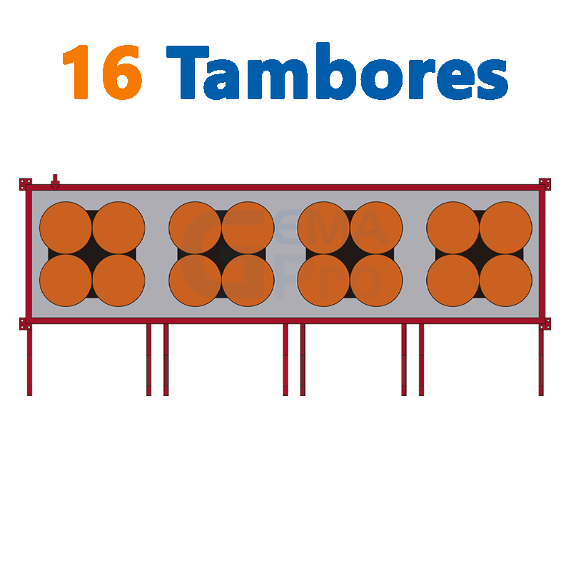 16 TAMBORES