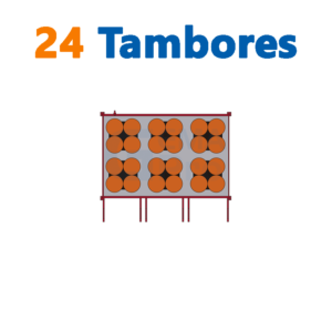 bodega de residuos y sustancias peligrosas Gemapro 24 tambores