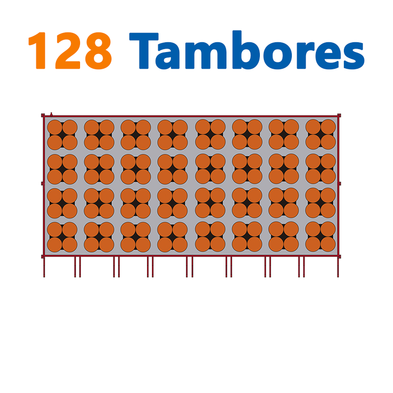 128 TAMBORES