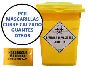 CONTENEDOR ALMACENAMIENTO RESIDUOS INFECCIOSOS COVID-19