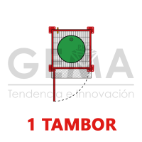 bodega de residuos y sustancias peligrosas Gemapro 1 tambor
