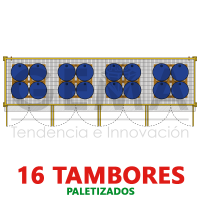 Bodega Sustancia y Residuos Peligrosos 16 Tambores pale