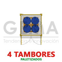 Bodega Sustancia y Residuos Peligrosos 4 Tambores pale