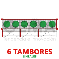 Bodega Sustancia y Residuos Peligrosos 6 Tambores Lineales